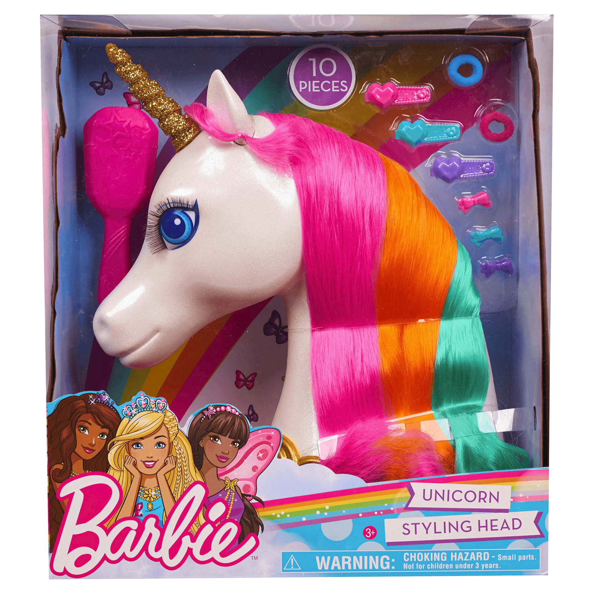 slide 1 of 5, Barbie Dreamtopia Unicorn Styling Head, 1 ct