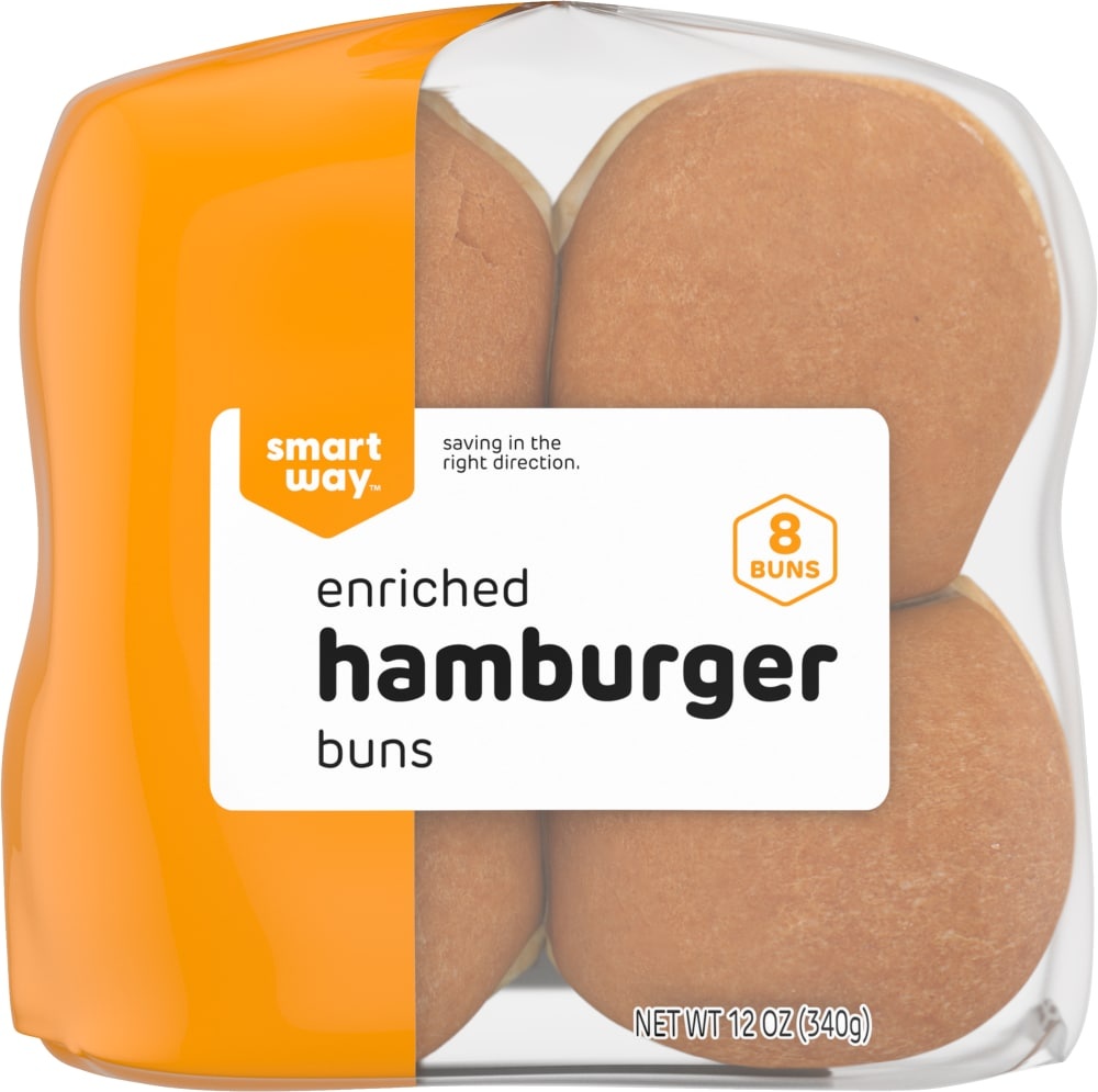 slide 1 of 2, Smart Way Enriched Sandwich Buns, 8 ct; 12 oz