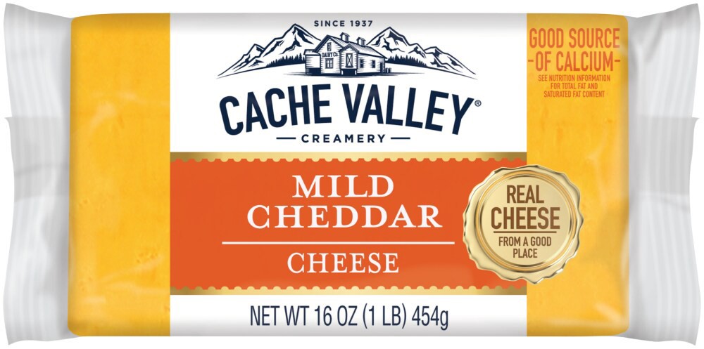 slide 1 of 5, Cache Valley Mild Cheddar Cheese, 16 oz