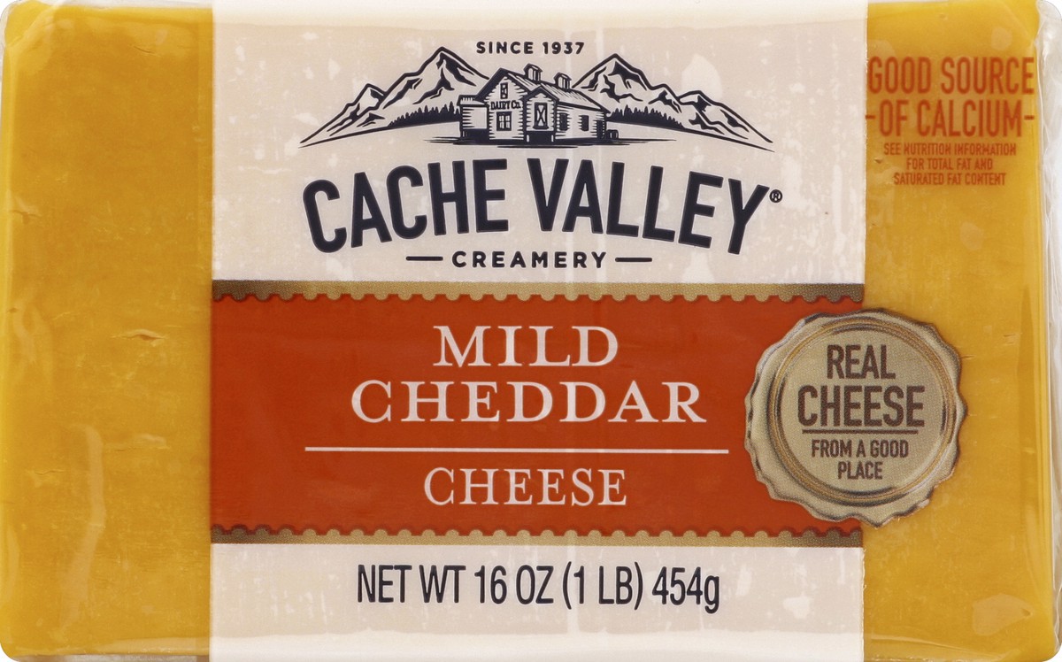 slide 5 of 5, Cache Valley Mild Cheddar Cheese, 16 oz