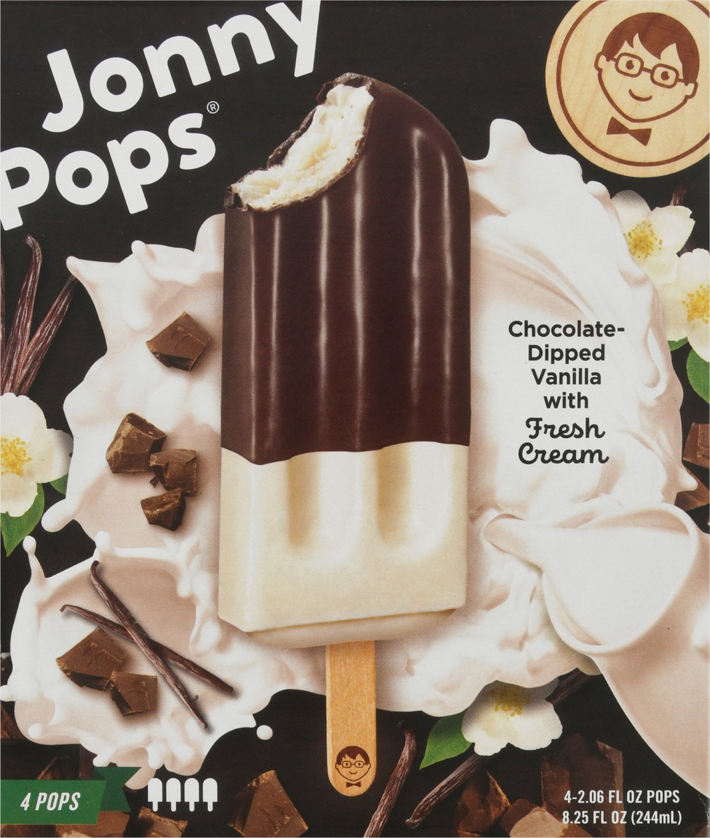 slide 5 of 11, Jonny Pops Chocolate-Dipped Vanilla 4-2.06 fl oz Wrapper, 4 ct