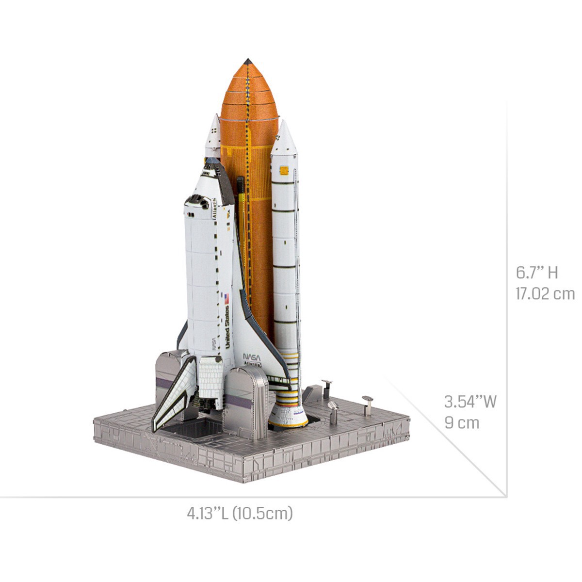 slide 6 of 14, Fascinations Metal Earth Premium Series Space Shuttle Launch Steel Model Kit, 4.13 in x 3.54 in x 6.7 in