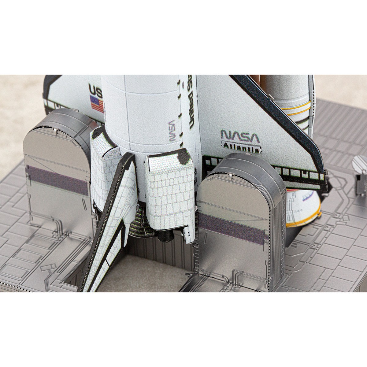 slide 9 of 14, Fascinations Metal Earth Premium Series Space Shuttle Launch Steel Model Kit, 4.13 in x 3.54 in x 6.7 in