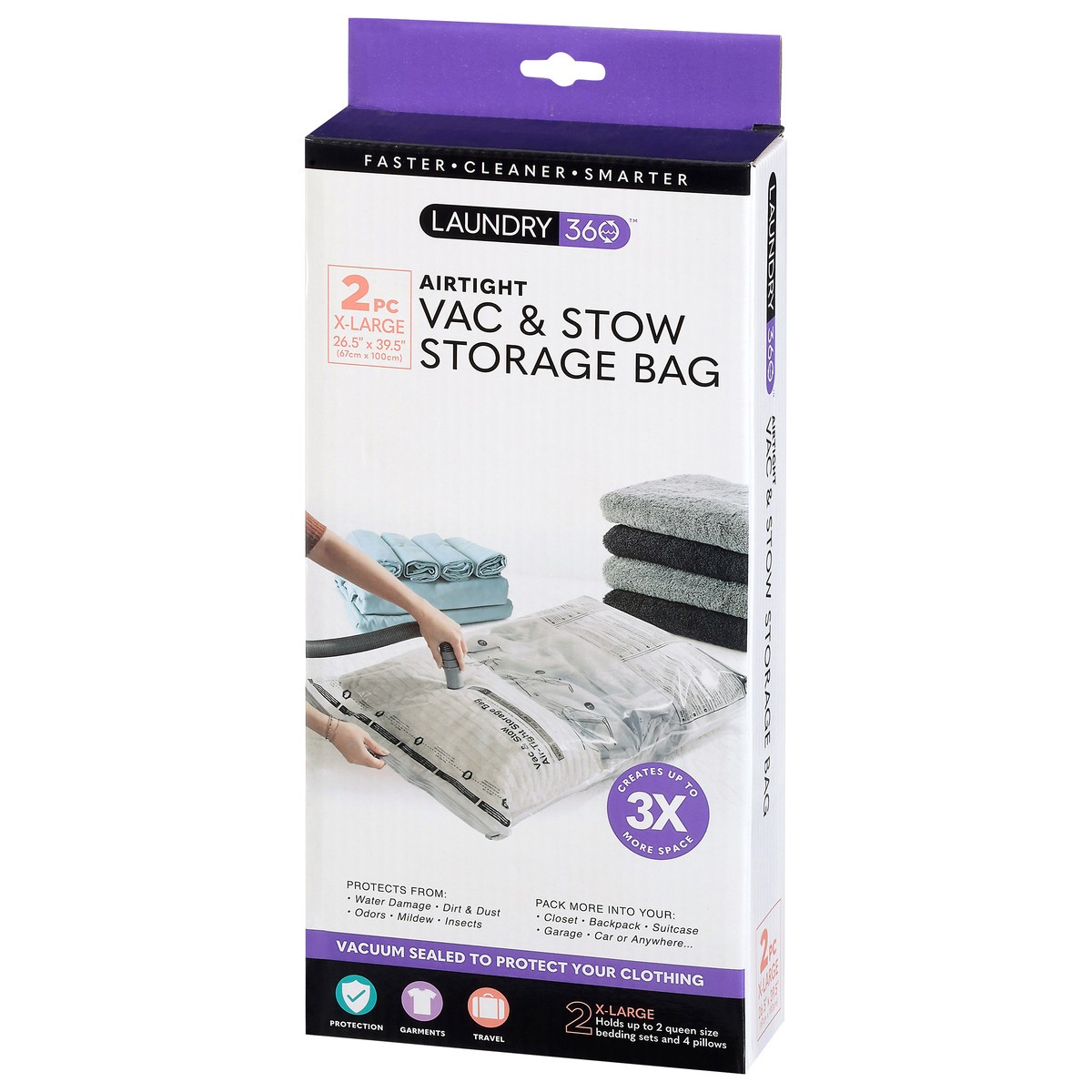 slide 4 of 4, Woolite Xl Vacuum Storage Bags, 2 ct