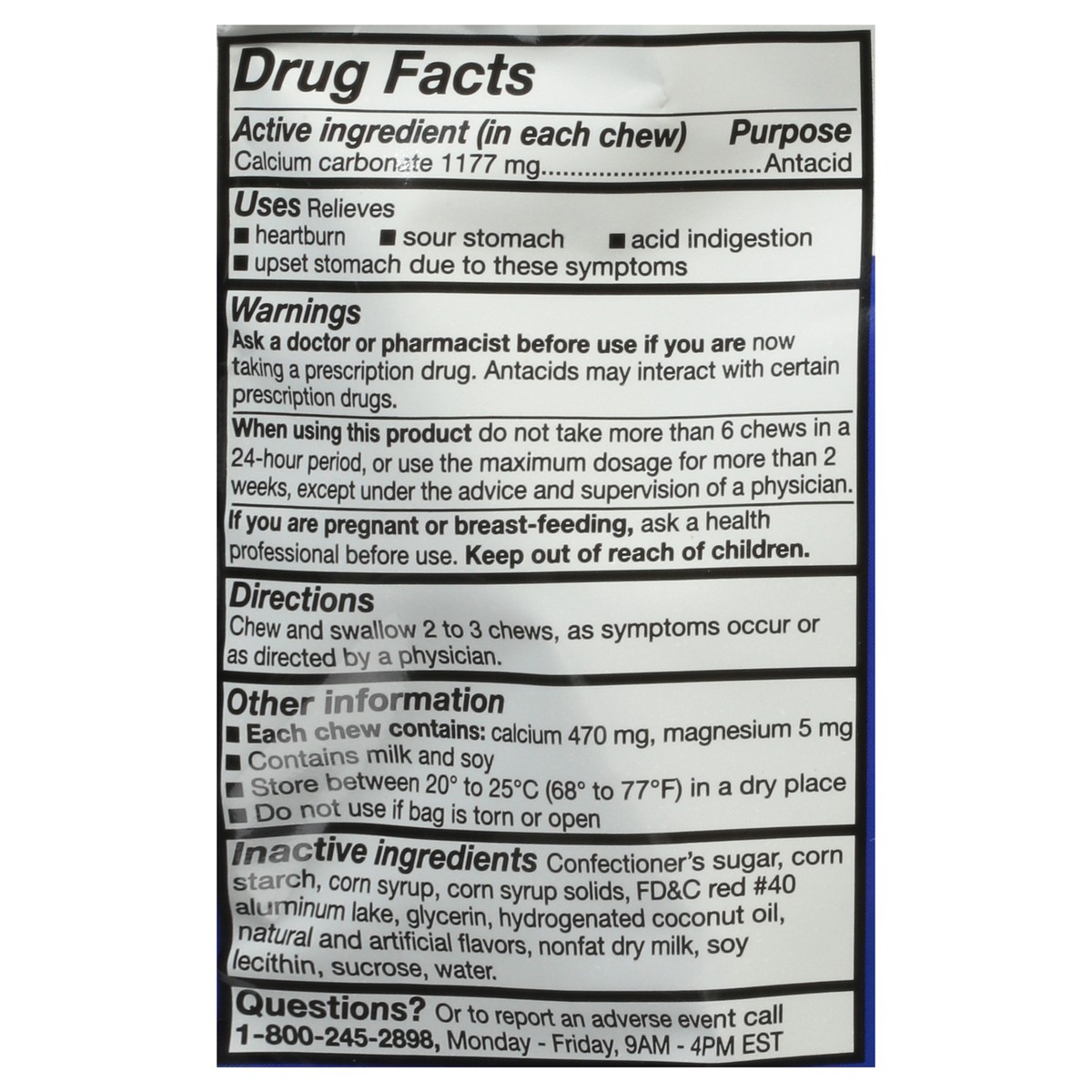 slide 7 of 14, TopCare Health 1177 mg Ultra Strength Cherry Flavor Antacid 32 Soft Chews, 32 ct