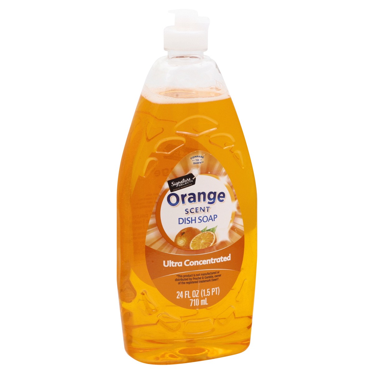 slide 9 of 9, Signature Select Ultra Concentrated Orange Scent Dish Soap 24 oz, 24 oz