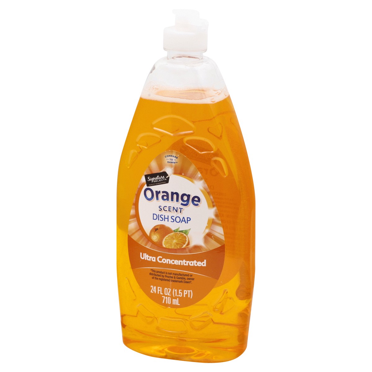 slide 7 of 9, Signature Select Ultra Concentrated Orange Scent Dish Soap 24 oz, 24 oz