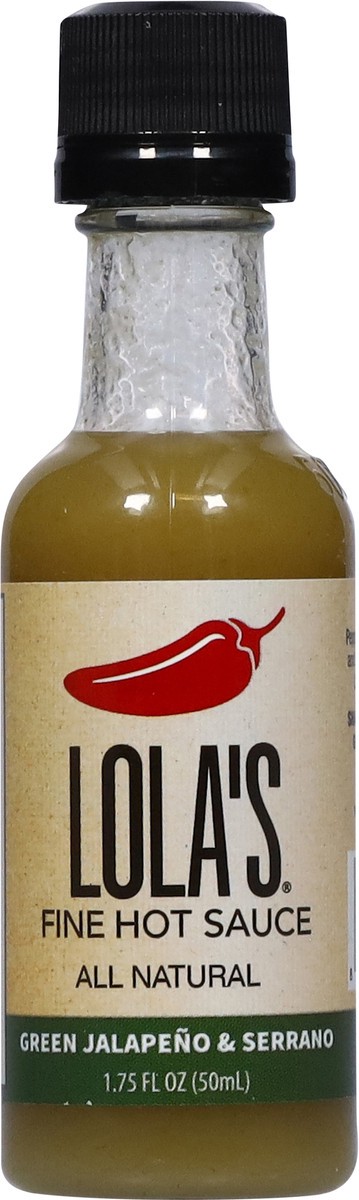 slide 4 of 15, Lola's Green Jalapeno And Serrano Hot Sauce 1.75 Ounces, 1.7 oz