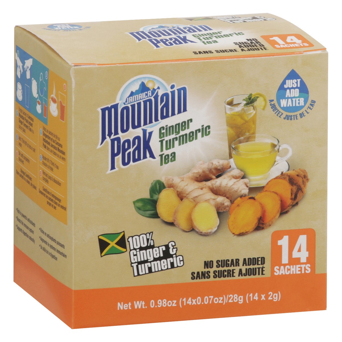 slide 5 of 13, Mountain Peak Ginger Turm Tea Unsweet 0.98 Ounces, 0.9 oz