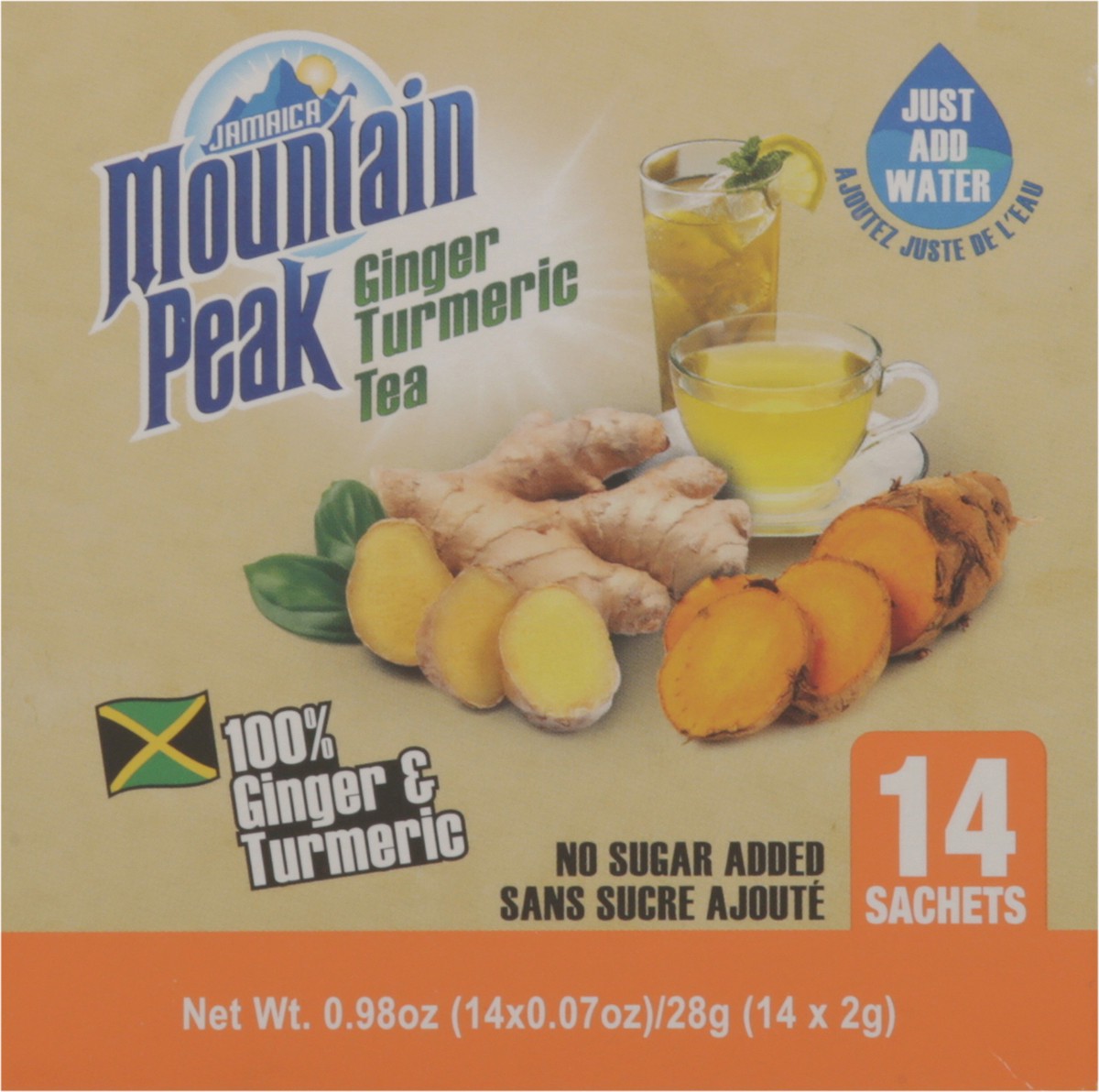 slide 13 of 13, Mountain Peak Ginger Turm Tea Unsweet 0.98 Ounces, 0.9 oz