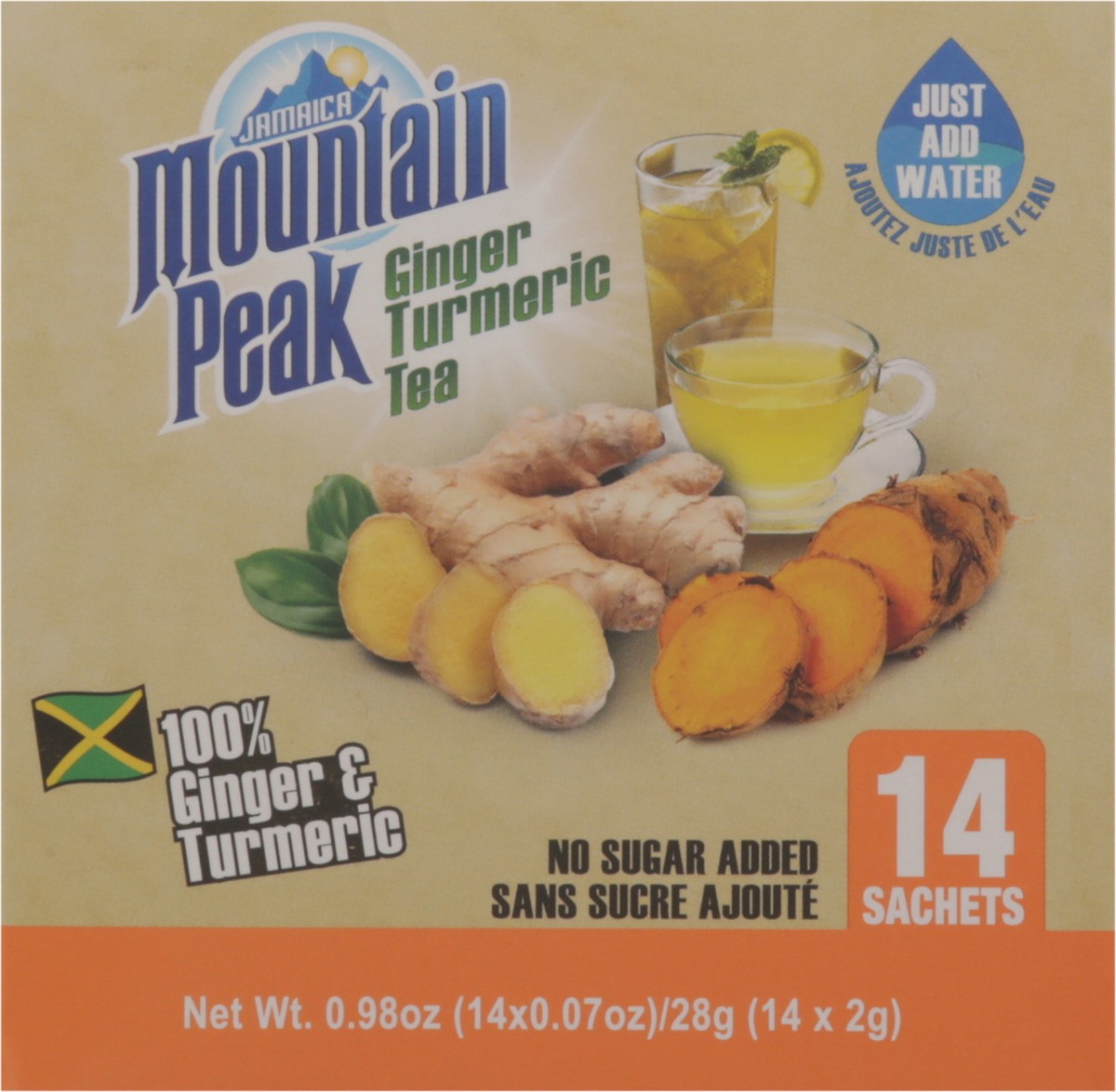 slide 6 of 13, Mountain Peak Ginger Turm Tea Unsweet 0.98 Ounces, 0.9 oz