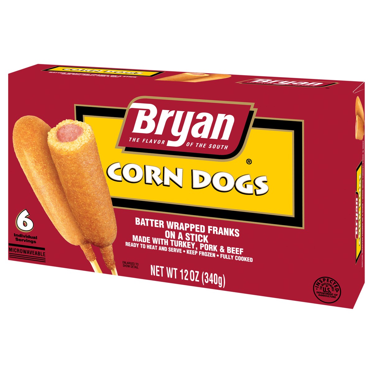 slide 4 of 11, Bryan Corn Dogs, 6 Count (Frozen), 340.19 g