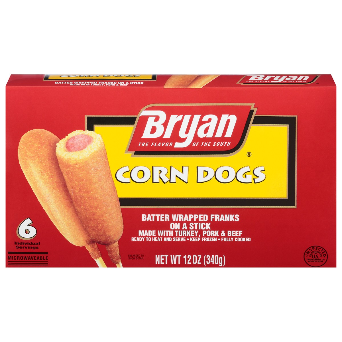 slide 1 of 10, Bryan All Meat Corn Dogs, 12 oz