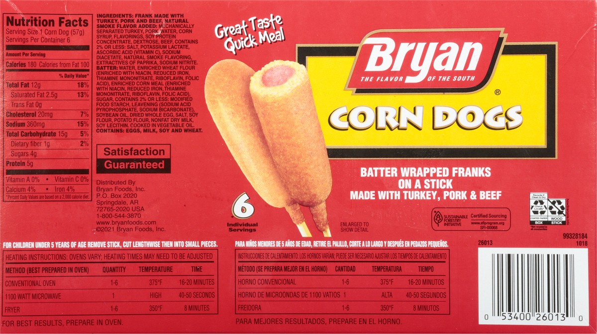 slide 5 of 10, Bryan All Meat Corn Dogs, 12 oz