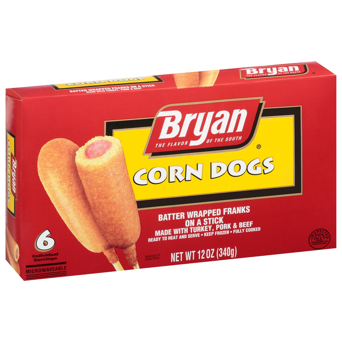 slide 6 of 10, Bryan All Meat Corn Dogs, 12 oz