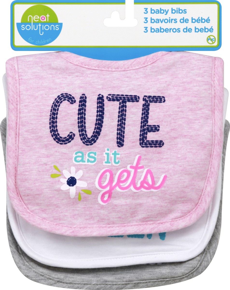slide 2 of 2, Neat Solutions Baby Bibs 3 ea, 3 ct