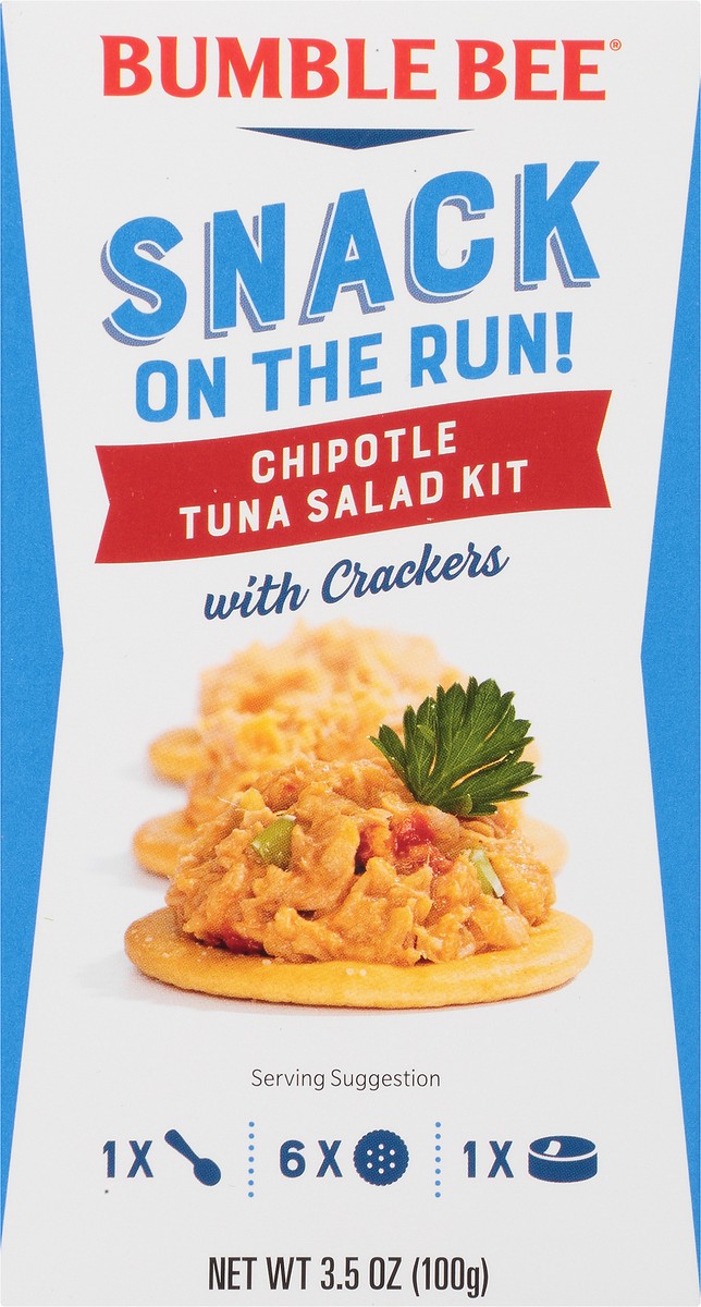 slide 2 of 14, Bumble Bee Snack on the Run! Chipotle Tuna Salad with Crackers Kit 3.5 oz. Box, 3.5 oz