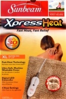 slide 1 of 1, Sunbeam Xpress Heat Xl Heating Pad, 1 ct