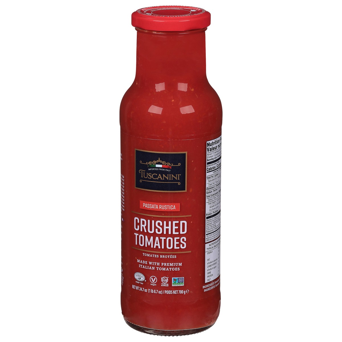 slide 6 of 9, Tuscanini Crushed Tomatoes, 24.7 oz