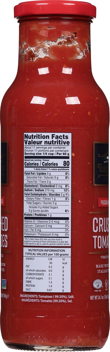 slide 3 of 9, Tuscanini Crushed Tomatoes, 24.7 oz