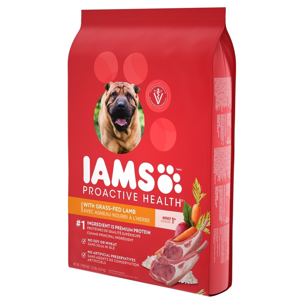 slide 2 of 4, IAMS ProActive Health Adult Lamb Meal And Rice Dry Dog Food, 12.5 lb