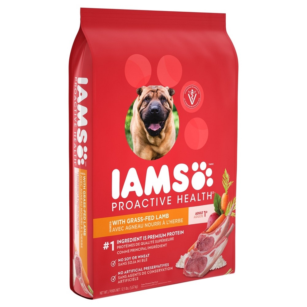 slide 4 of 4, IAMS ProActive Health Adult Lamb Meal And Rice Dry Dog Food, 12.5 lb