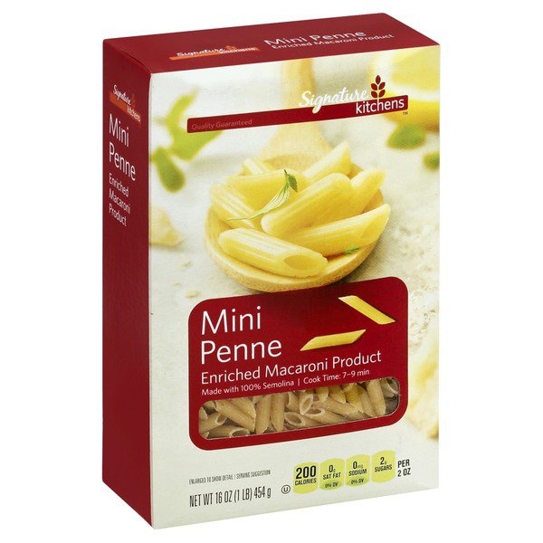 Signature Select Mini Penne, Enriched Macaroni Product 16 oz