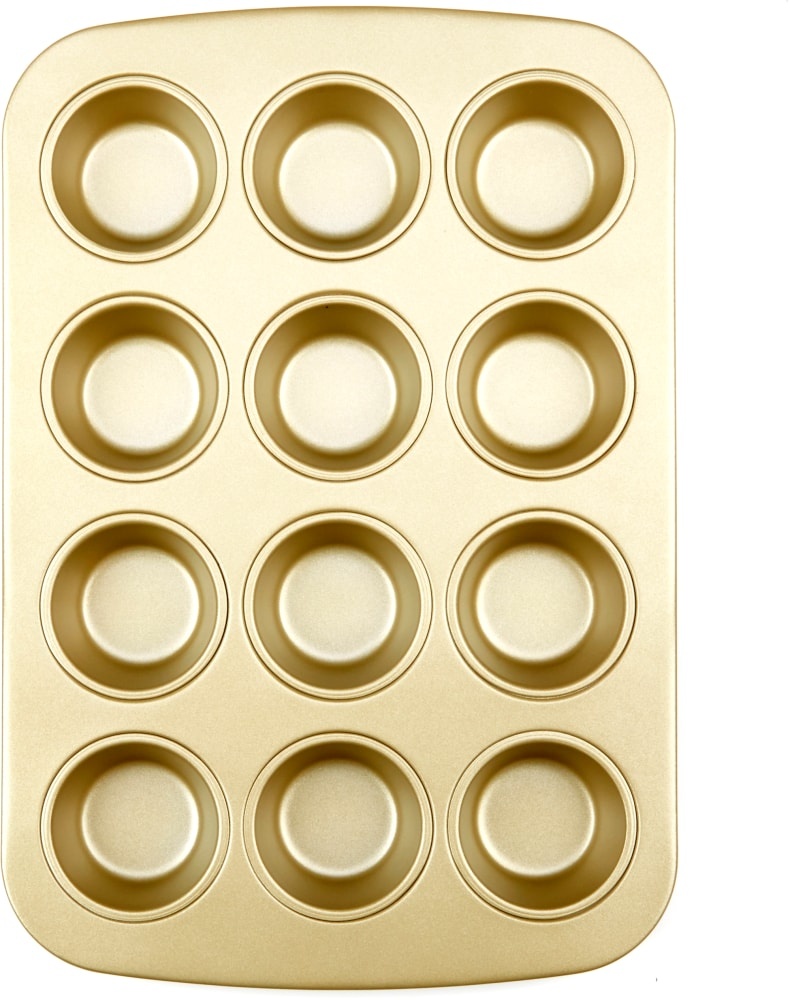 slide 1 of 1, Dash of That Muffin Pan - Gold, 12 cups