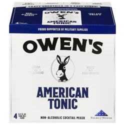 Owen's Non-Alcoholic American Tonic Cocktail Mixer 4 - 8.2 fl oz Cans