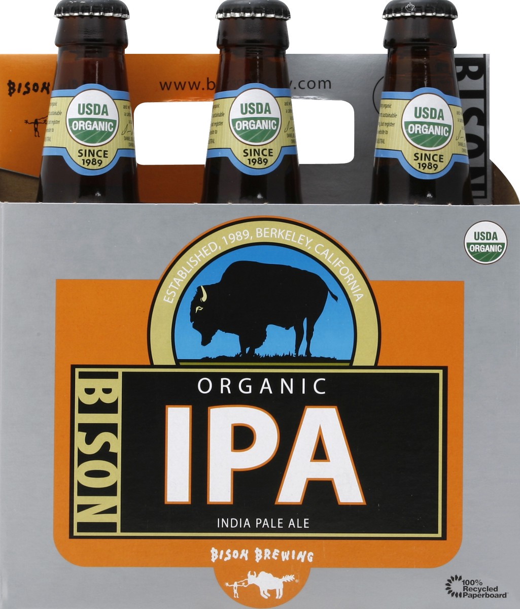 slide 4 of 4, Bison IPA, Organic, India Pale Ale, 22 oz btl