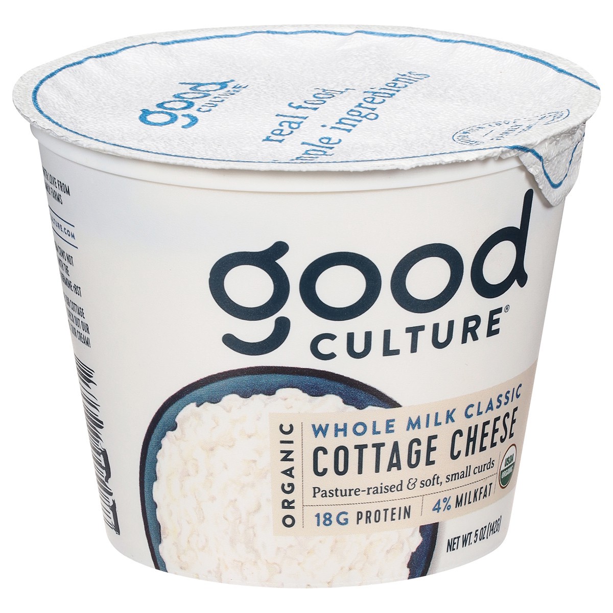 slide 3 of 9, good culture Organic Whole Milk Classic Cottage Cheese 5 oz, 5 oz