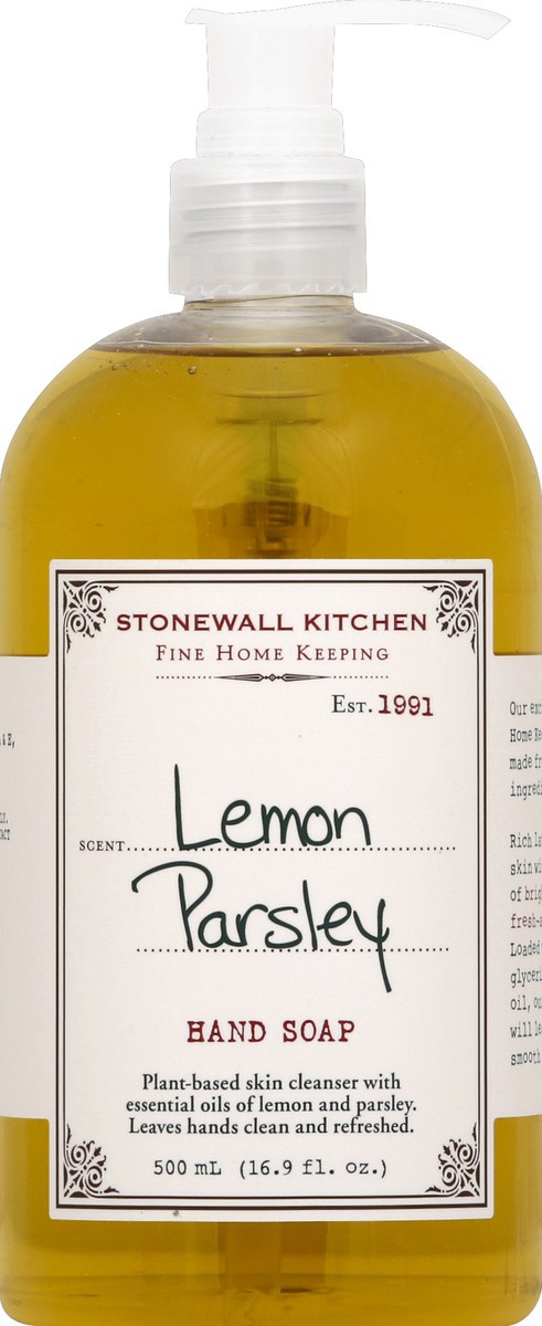 slide 1 of 1, Stonewall Kitchen Stonewall Lemon Parsley Hand Soap, 16.9 oz