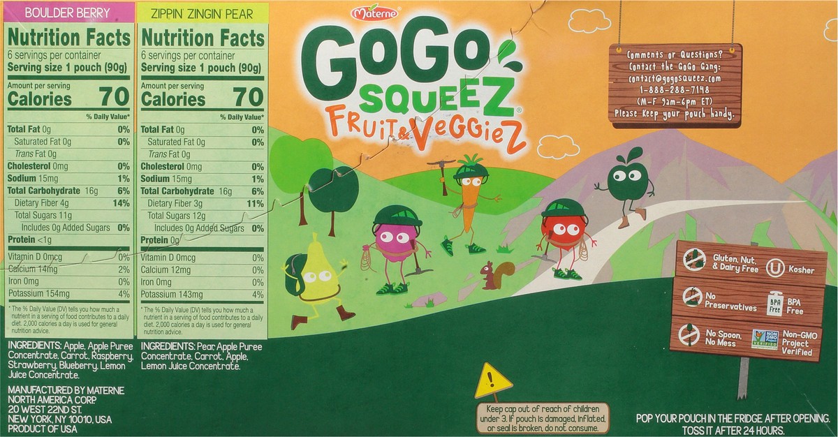 slide 2 of 9, Gogo Squeeze Fruit & Veggies On The Go Variety Pack - 12 ct; 38.4 oz, 12 ct; 38.4 oz