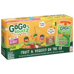 Gogo Squeeze Fruit & Veggies On The Go Variety Pack - 12 ct; 38.4 oz