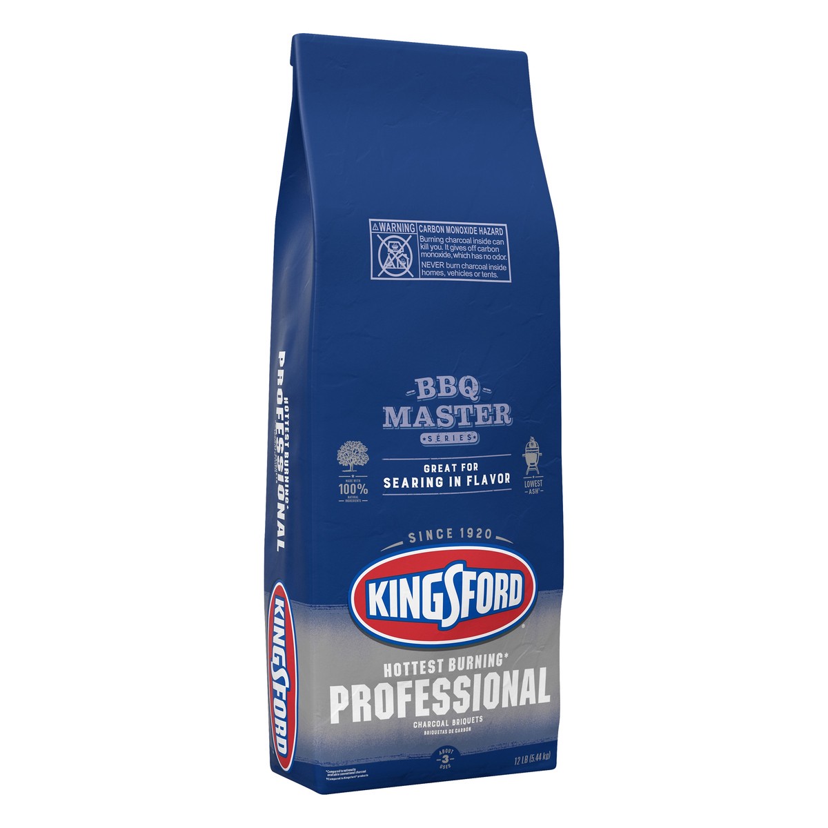 slide 4 of 5, Kingsford Charcoal Professional Briquettes, BBQ Charcoal for Grilling - 12 Pounds, 12 lb