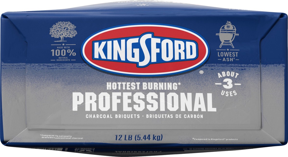 slide 2 of 5, Kingsford Charcoal Professional Briquettes, BBQ Charcoal for Grilling - 12 Pounds, 12 lb