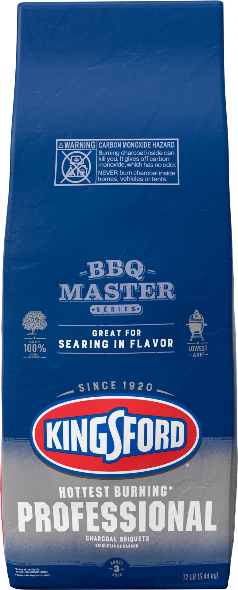 slide 1 of 5, Kingsford Charcoal Professional Briquettes, BBQ Charcoal for Grilling - 12 Pounds, 12 lb