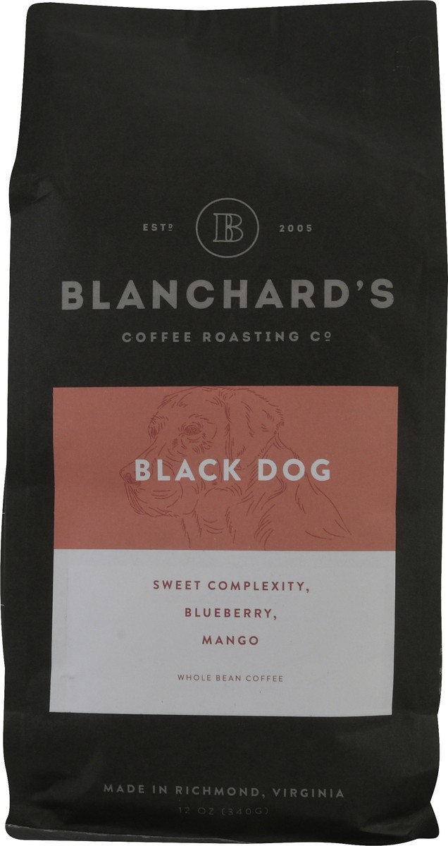 slide 1 of 10, Blanchard's Whole Bean Black Dog Coffee - 12 oz, 12 oz