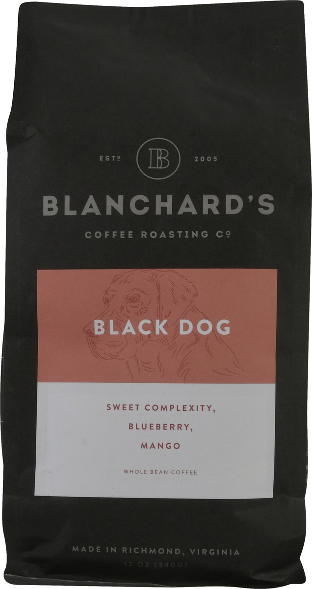 slide 4 of 10, Blanchard's Whole Bean Black Dog Coffee - 12 oz, 12 oz