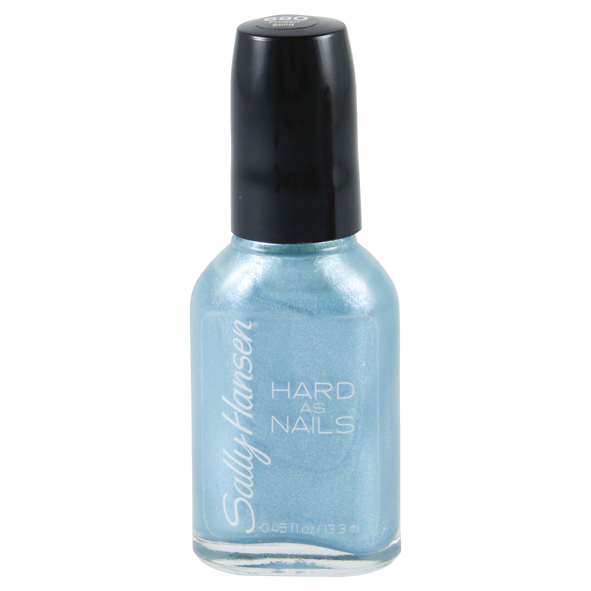 slide 1 of 3, COTY Sally Hansen SH Hard as Nails Color Nail Polish Lacquer Frozen Solid 680 13.3 ML / 0.45 FL OZ, 13.30 mL