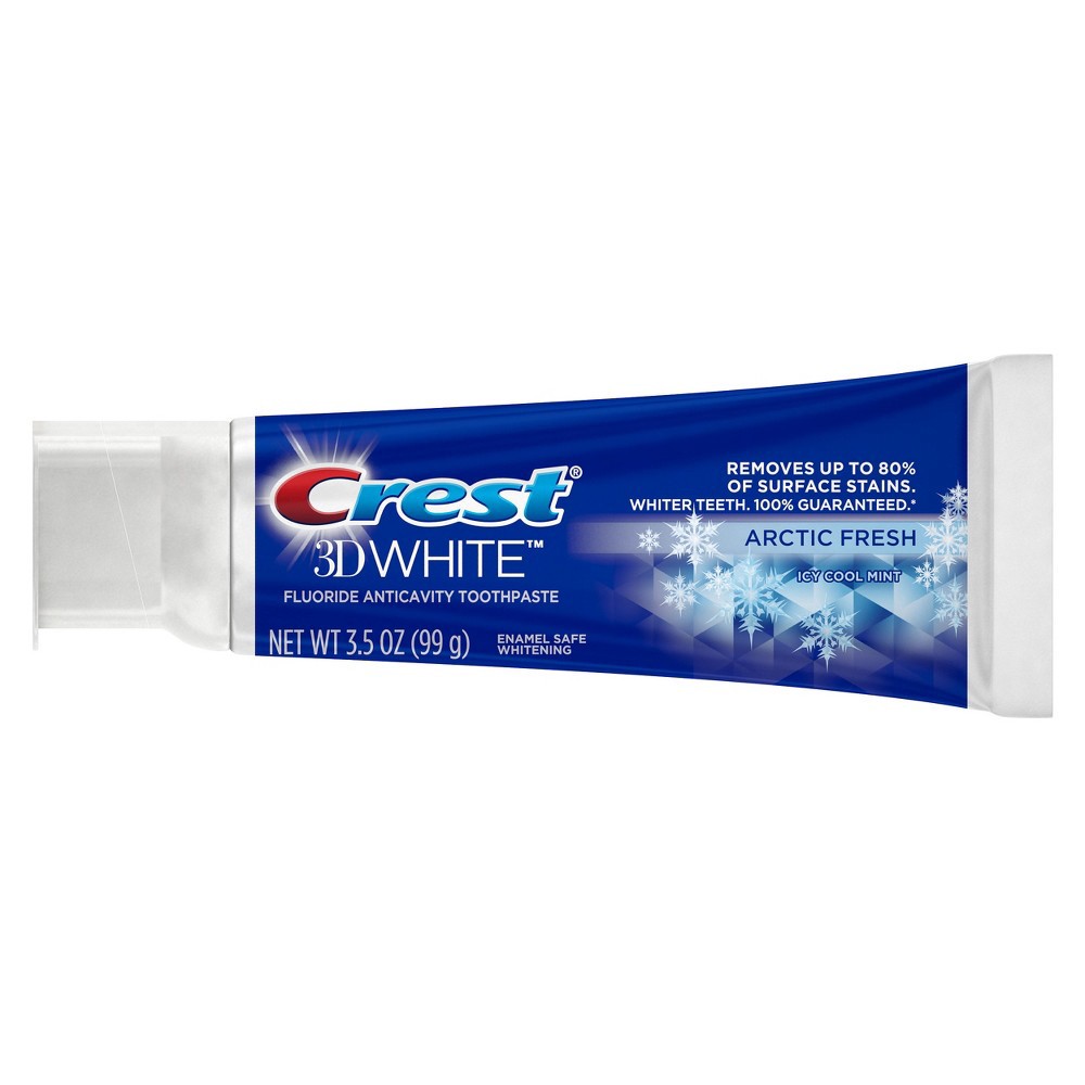 slide 7 of 10, Crest 3D White Arctic Fresh Fluoride Anticavity Toothpaste, 3.5 oz