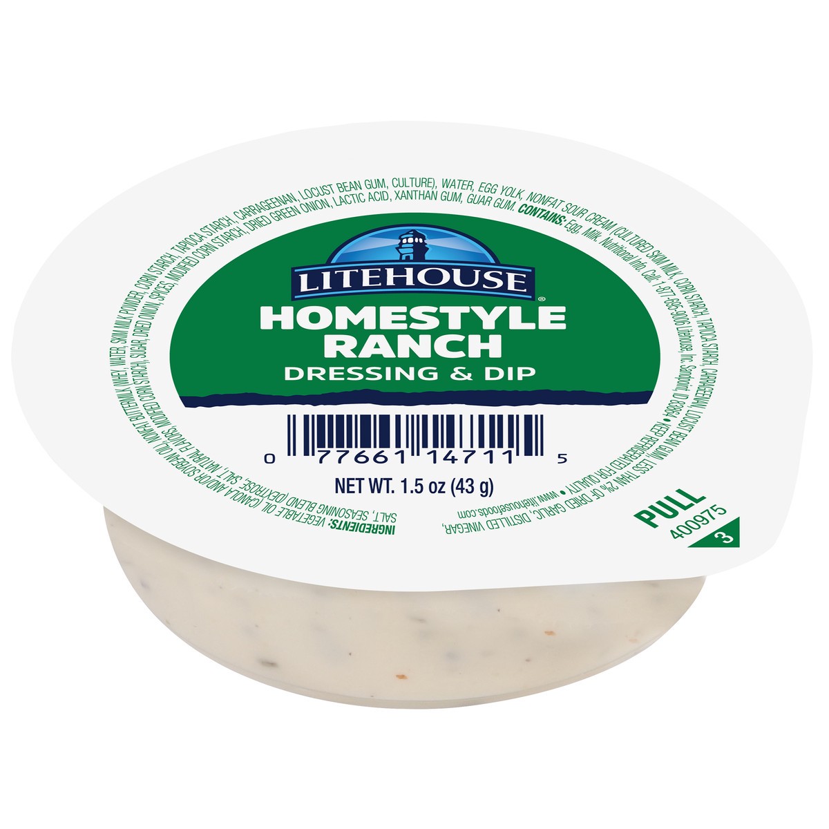 slide 5 of 8, Litehouse Homestyle Ranch Dressing & Dip 1.5 oz, 1.5 oz