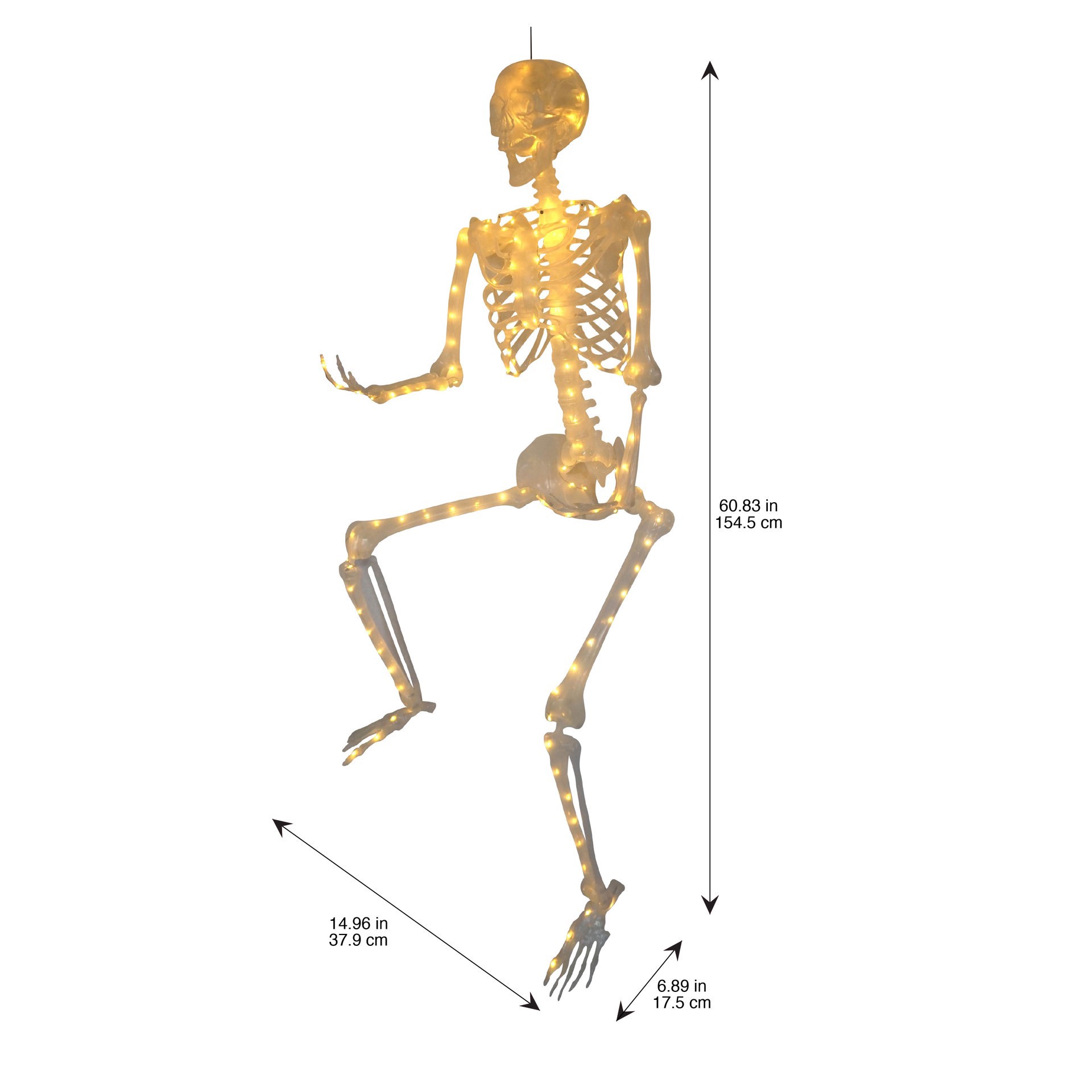 slide 2 of 3, 5ft. Warm White Led Skeleton By Ashland, 5 ft