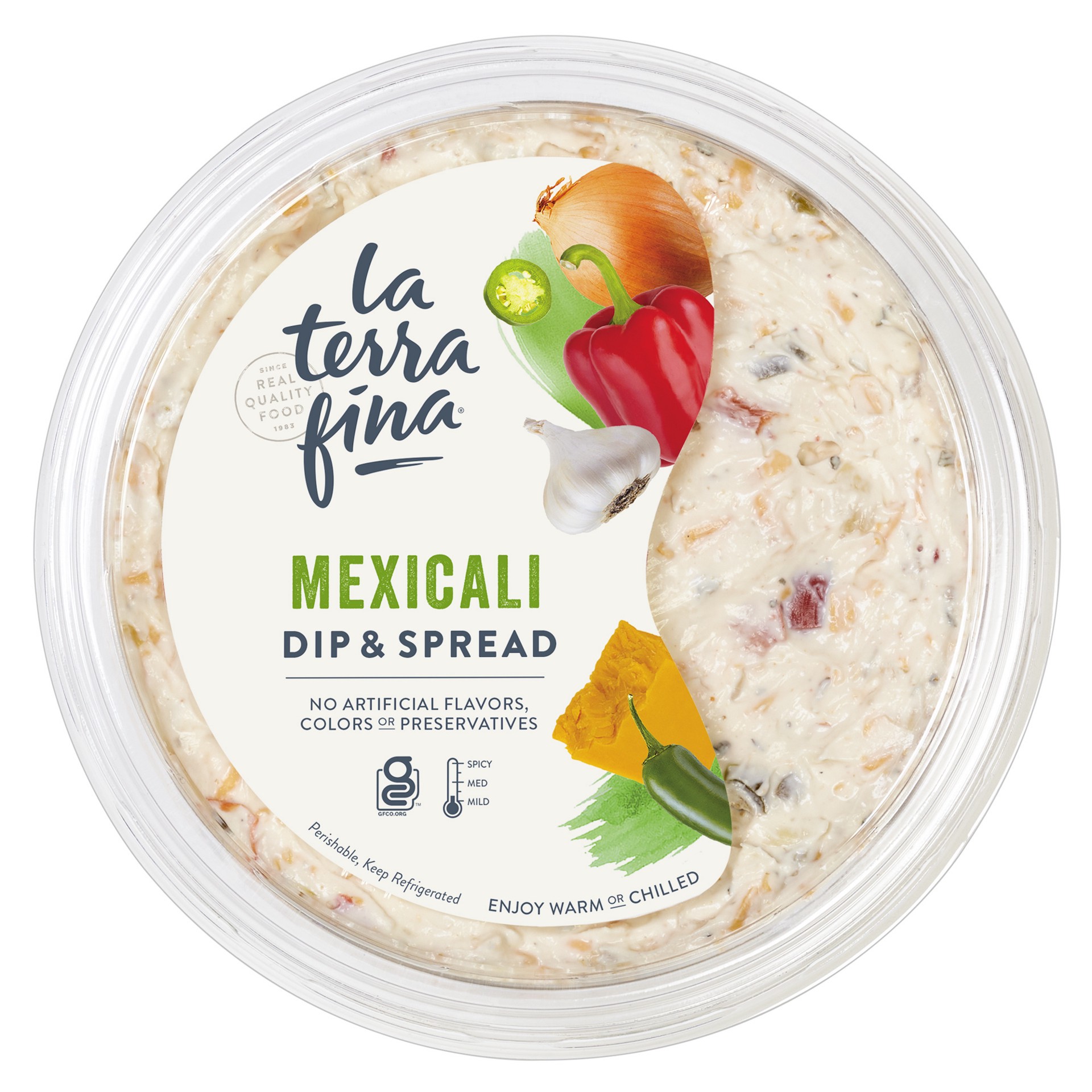 slide 1 of 5, La Terra Fina Dips & Spreads Mexicali Dip & Spread, 10 oz