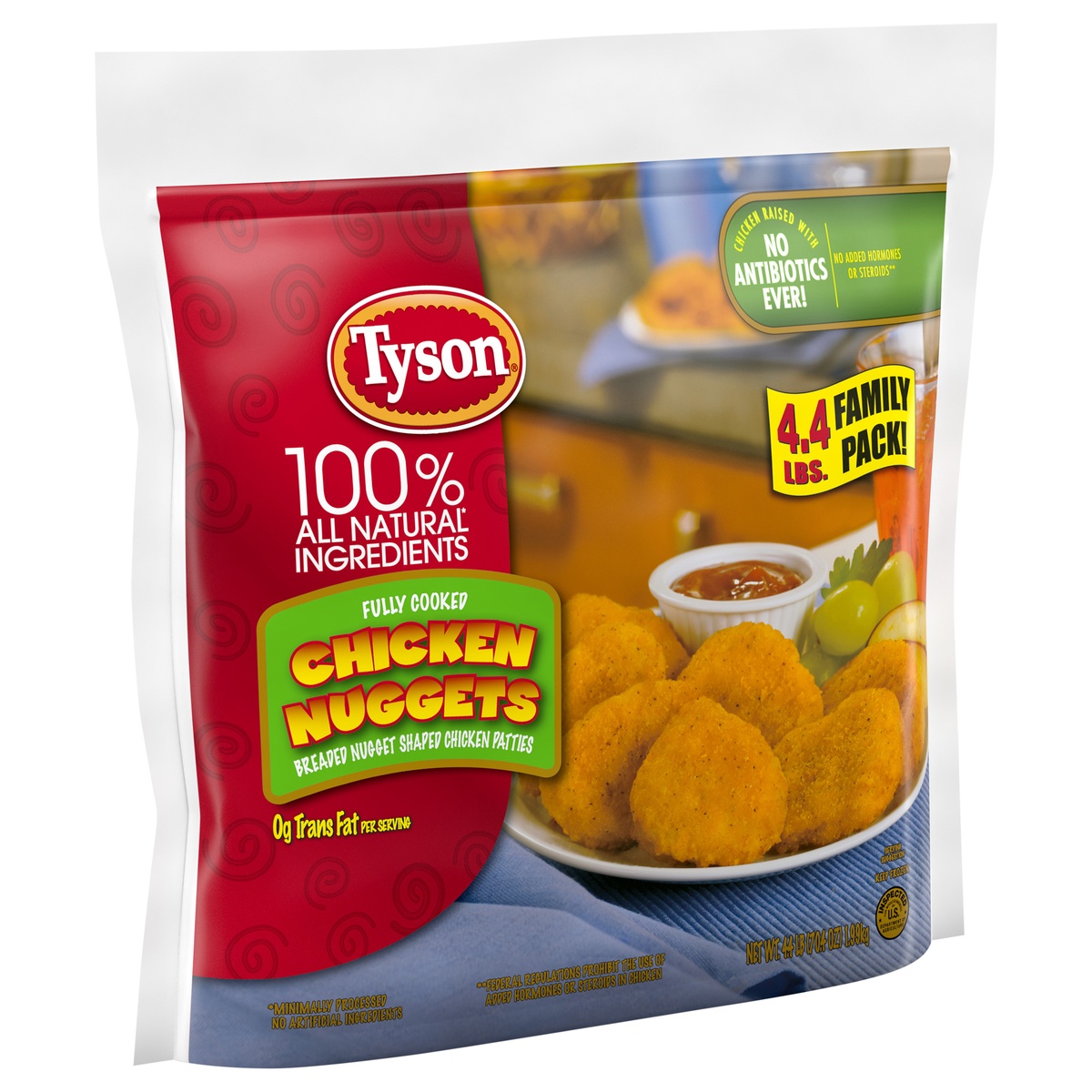 slide 2 of 2, Fully Cooked Frozen Chicken Nuggets, 70.4 oz