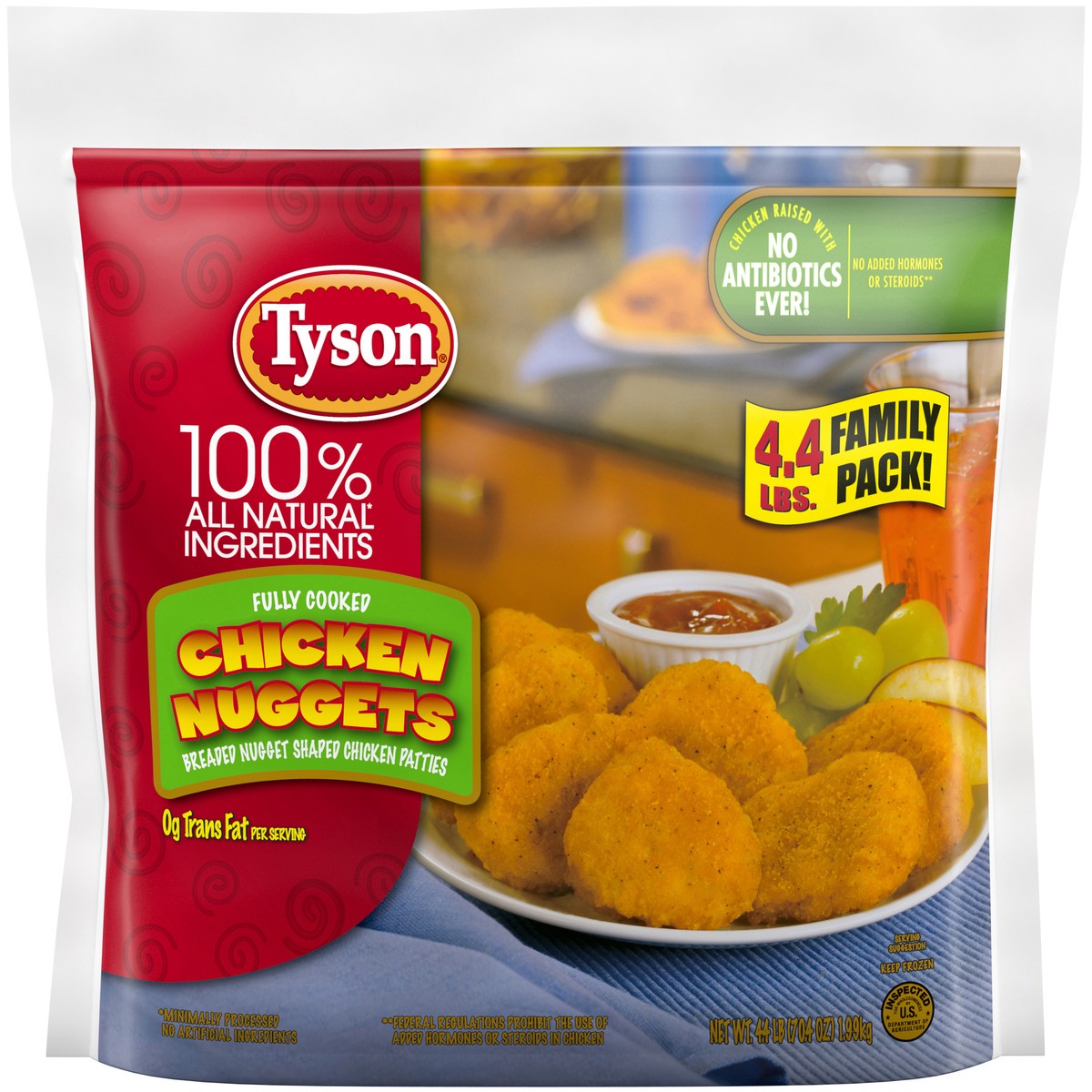 slide 1 of 6, Tyson Chicken Nuggets - Frozen - 4.4lbs, 4.4 lb