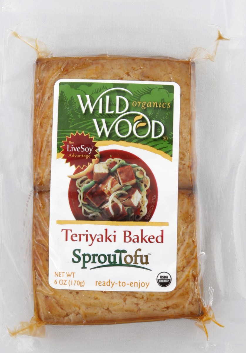 slide 2 of 5, Wildwood Teriyaki Baked Tofu, 6 oz