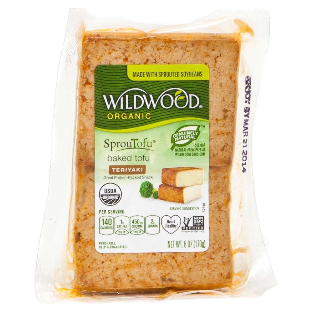 slide 1 of 1, Wildwood Teriyaki Baked Tofu, 6 oz