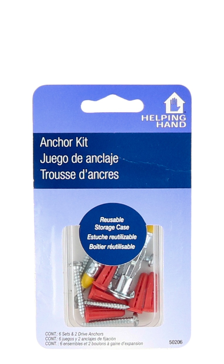slide 1 of 1, Helping Hands Anchor Kit, 6 ct