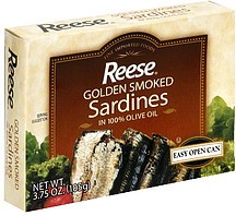 slide 1 of 1, Reese's Reese Golden Smoked Sardines, 3.75 oz